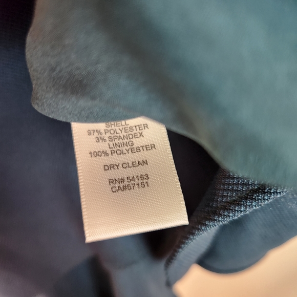 NWT Eliza J Dark Green Tiered Ruffle Hem 3/4 Sleeve Shift Dress Sz 2 - Picture 7 of 9